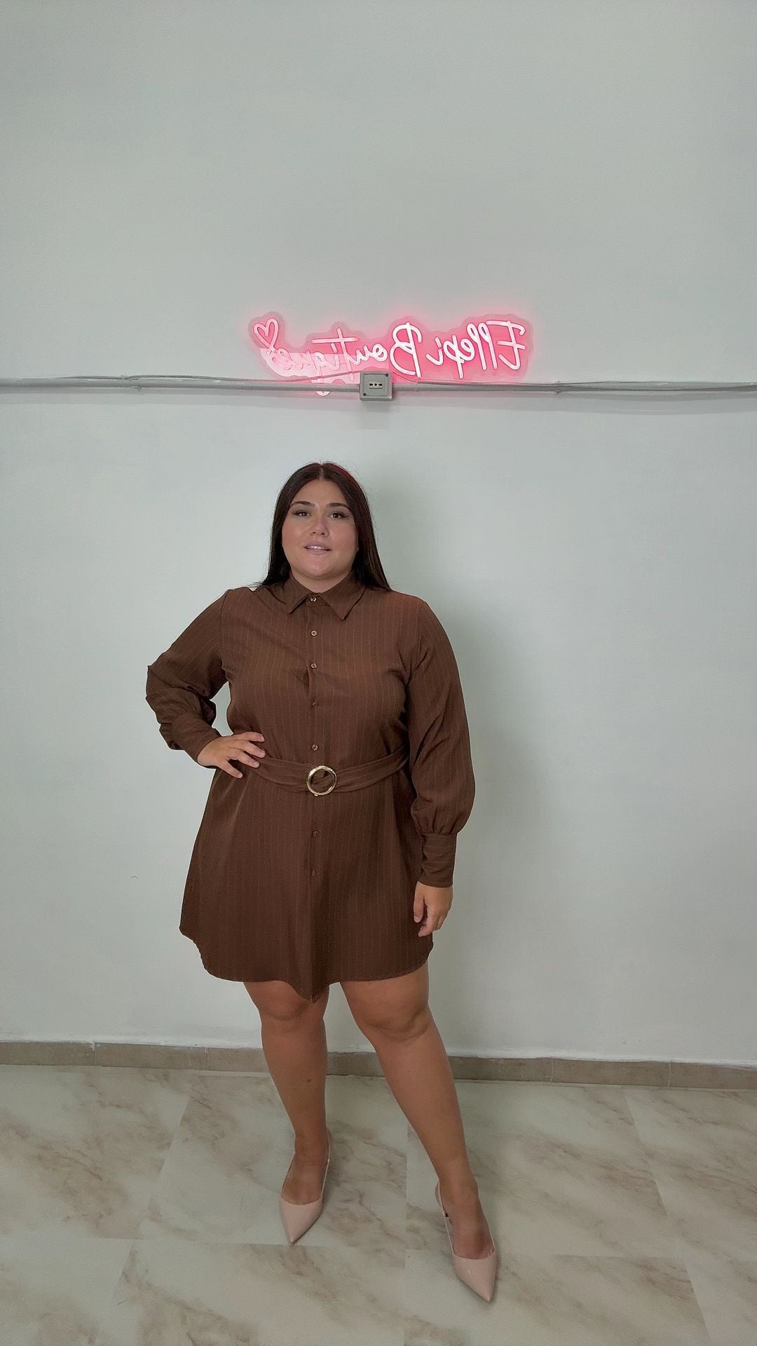 DRESS DEBBY GESSATO CURVY