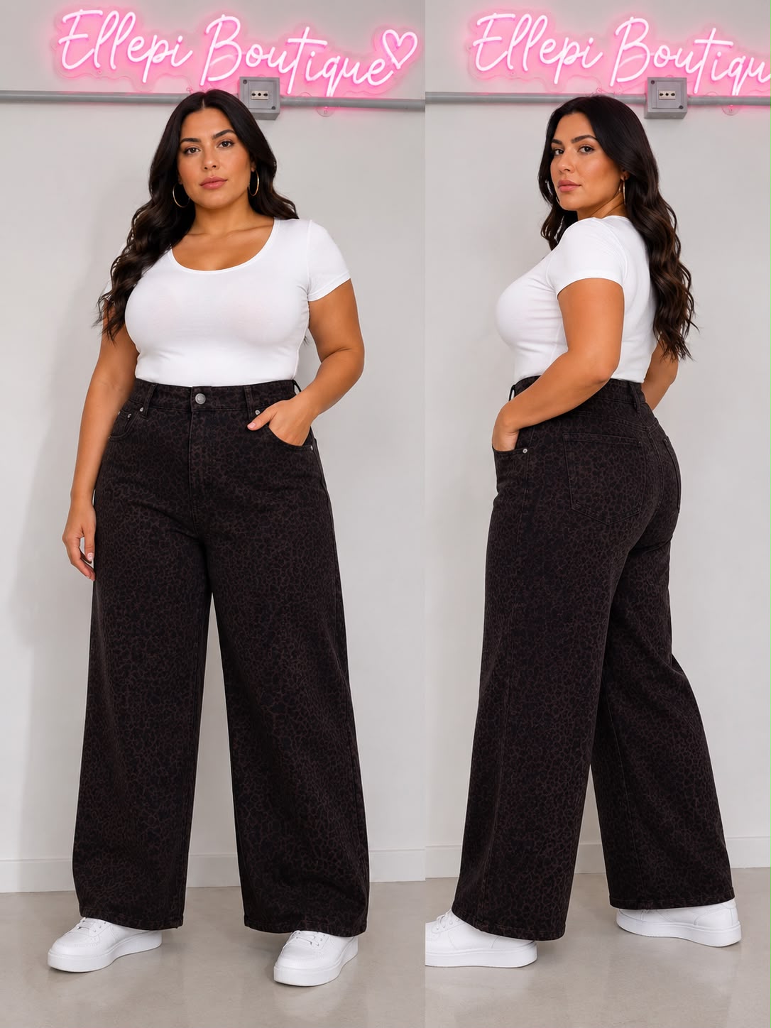JEANS PALAZZO MACULATO 1503