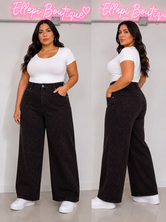 JEANS PALAZZO MACULATO 1503