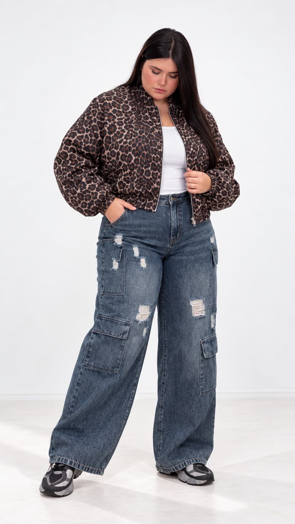 BOMBER ANIMALIER CURVY