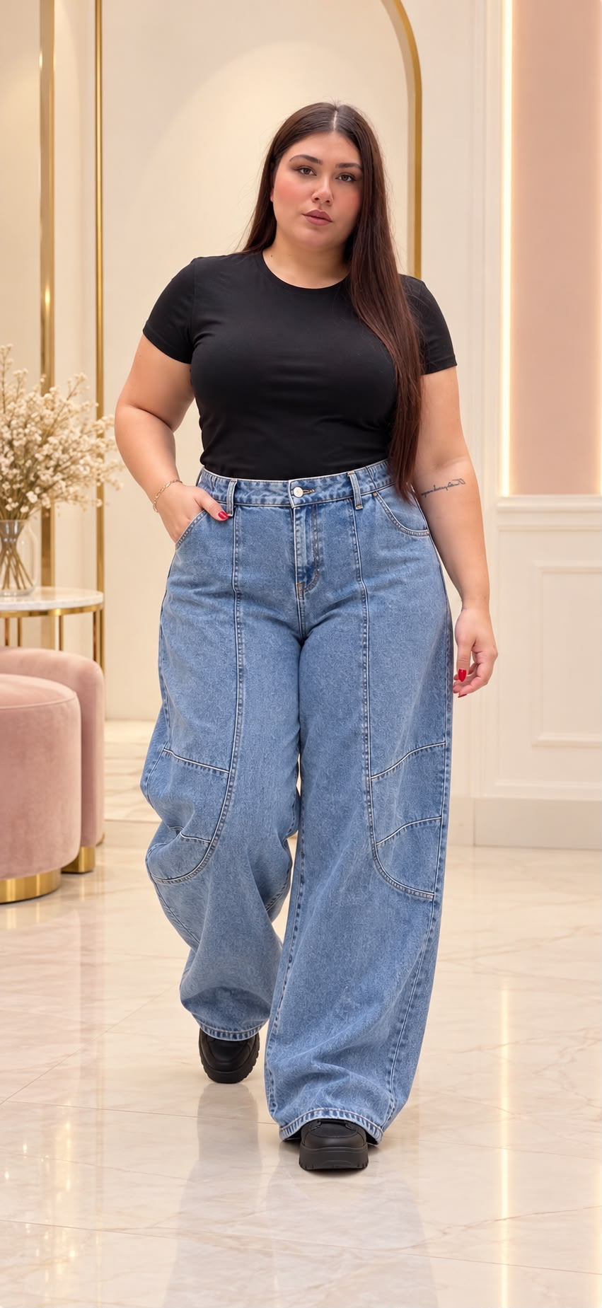 JEANS 002 CURVY TG UNICA