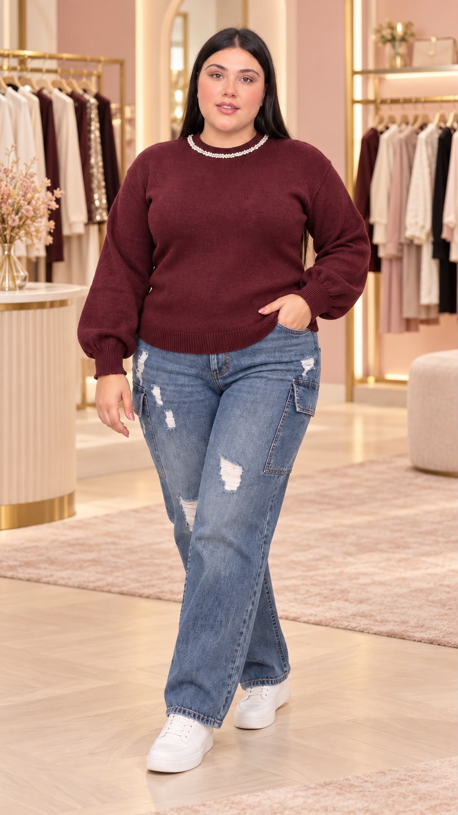 MAGLIONE COLLANA PREZIOSA SLIM/CURVY