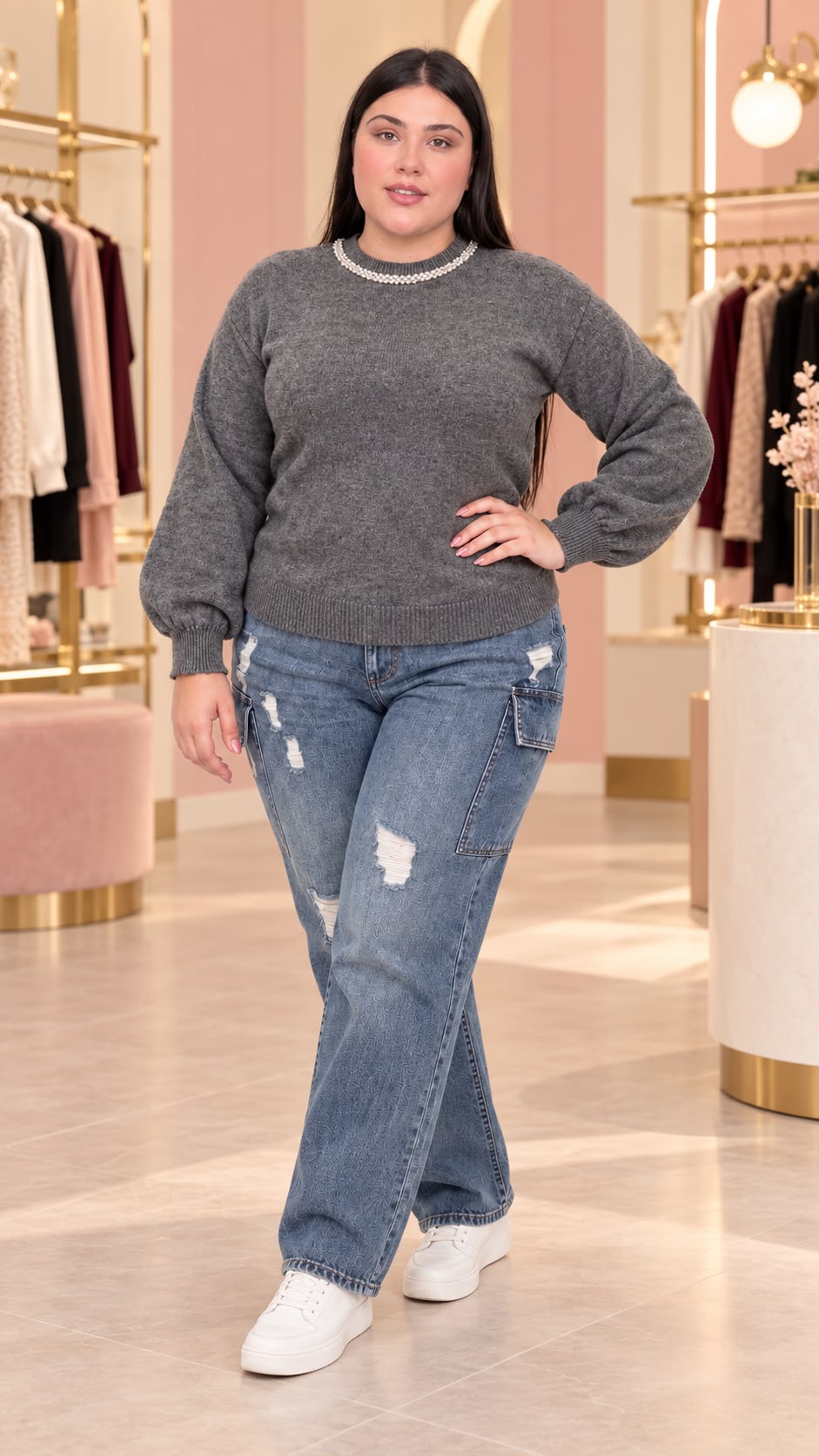 MAGLIONE COLLANA PREZIOSA SLIM/CURVY